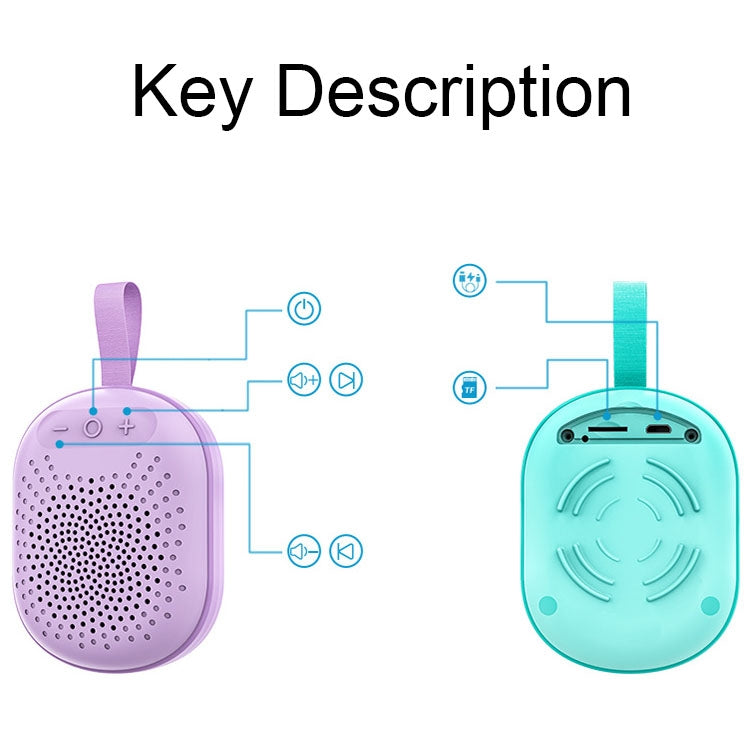 AFK BT-513 TWS Mini Portable RGB Light Bluetooth Speaker 3D Sound Effect Waterproof Bluetooth Audio(Green) - Mini Speaker by AFK | Online Shopping South Africa | PMC TechLife