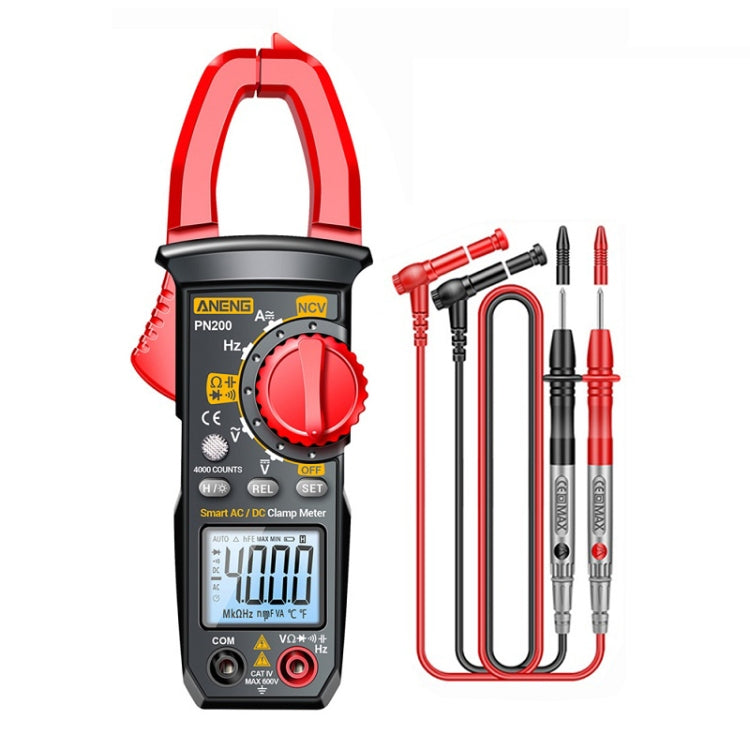 ANENG PN200 AC/DC Measurement High Precision Multifunctional Clamp Meter(Red) - free shipping - PMC TechLife - Order now!