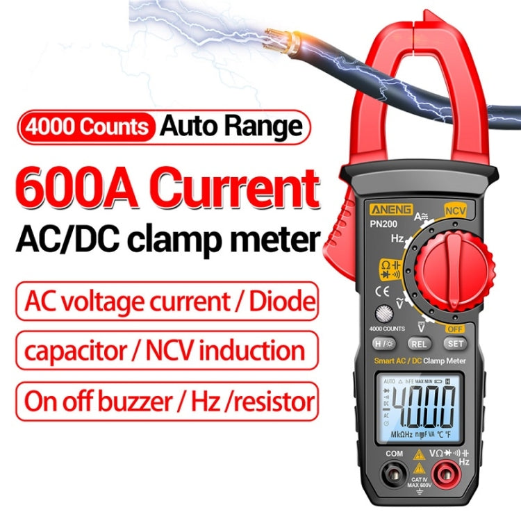 ANENG PN200 AC/DC Measurement High Precision Multifunctional Clamp Meter(Red) - free shipping - PMC TechLife - Order now!