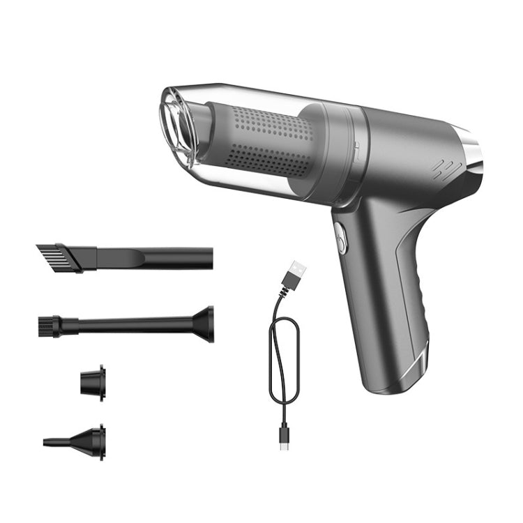 SUITU ST-6671 Wireless Car Vacuum Cleaner Small Handheld Blowing and Suction Dual Use, Style: Brushless Silver Gray - free shipping - PMC TechLife - Order now!