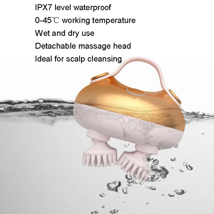 MAH02 Smart Head Massage Wireless Kneading Massager(Gold) - Massage & Relaxation by PMC TechLife | Online Shopping South Africa | PMC TechLife