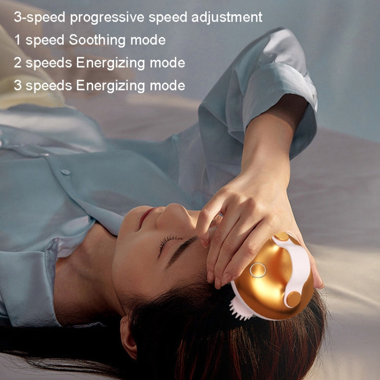 MAH02 Smart Head Massage Wireless Kneading Massager(Gold) - Massage & Relaxation by PMC TechLife | Online Shopping South Africa | PMC TechLife