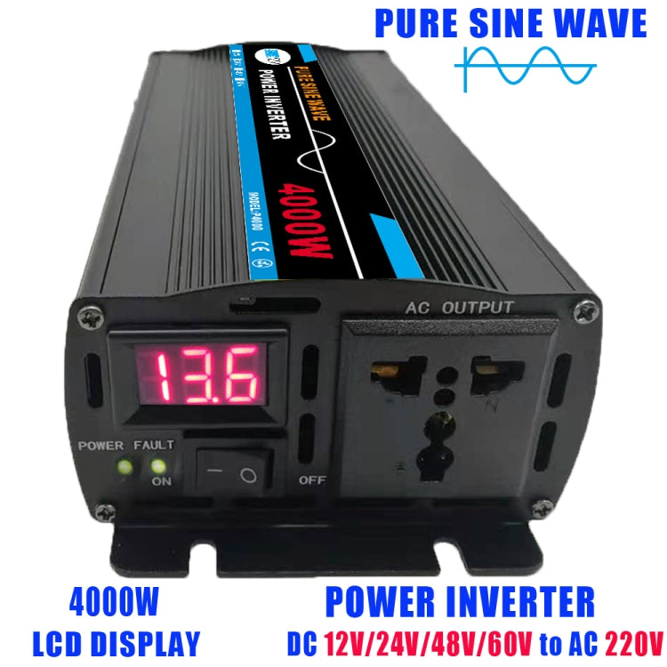 4000W (Actual 800W) 24V to 220V High Power Car Sine Wave Inverter Power Converter - Pure Sine Wave by PMC TechLife | Online Shopping South Africa | PMC TechLife