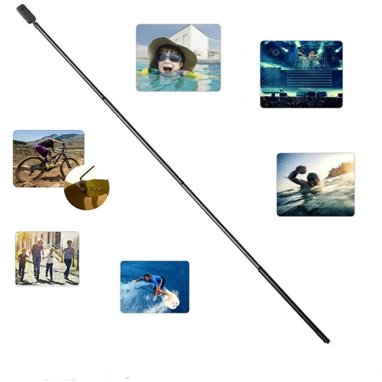 5m Carbon Fiber Extended Monopod Invisible Selfie Stick For Insta360  / DJI Action / GoPro / Xiao Yi Sports Camera - Extendable Pole by PMC TechLife | Online Shopping South Africa | PMC TechLife | Buy Now Pay Later Mobicred