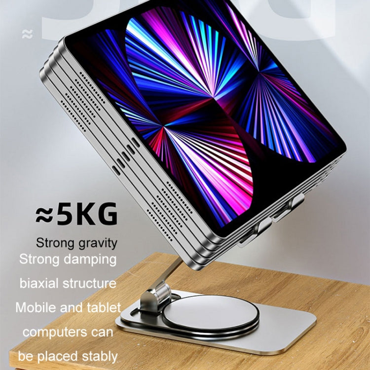 Desktop 360-degree Rotating Foldable Mobile Phone Holder, Color: Carbon Steel Black - free shipping - PMC TechLife - Order now!