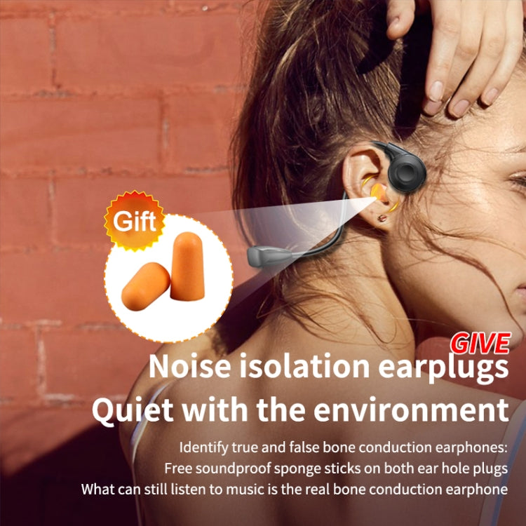 M2 Bone Conduction Earphones Running Stereo To Ear Bluetooth Earphones(Black) - Neck-mounted Earphone by PMC TechLife | Online Shopping South Africa | PMC TechLife