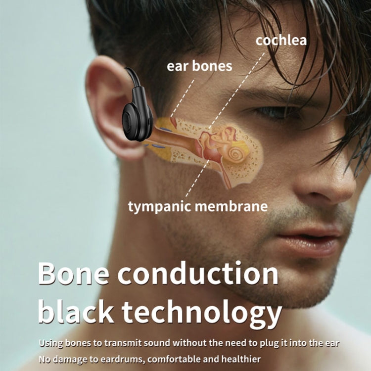M2 Bone Conduction Earphones Running Stereo To Ear Bluetooth Earphones(Black + Red) - Neck-mounted Earphone by PMC TechLife | Online Shopping South Africa | PMC TechLife