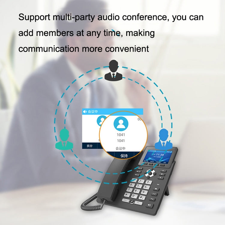 S135 PSTN+SIP Dual Mode Recording Smart Phone 6 Ways VOIP Network Phone IP Phone - Smart Rings / Smart Telephones by PMC TechLife | Online Shopping South Africa | PMC TechLife | Buy Now Pay Later Mobicred