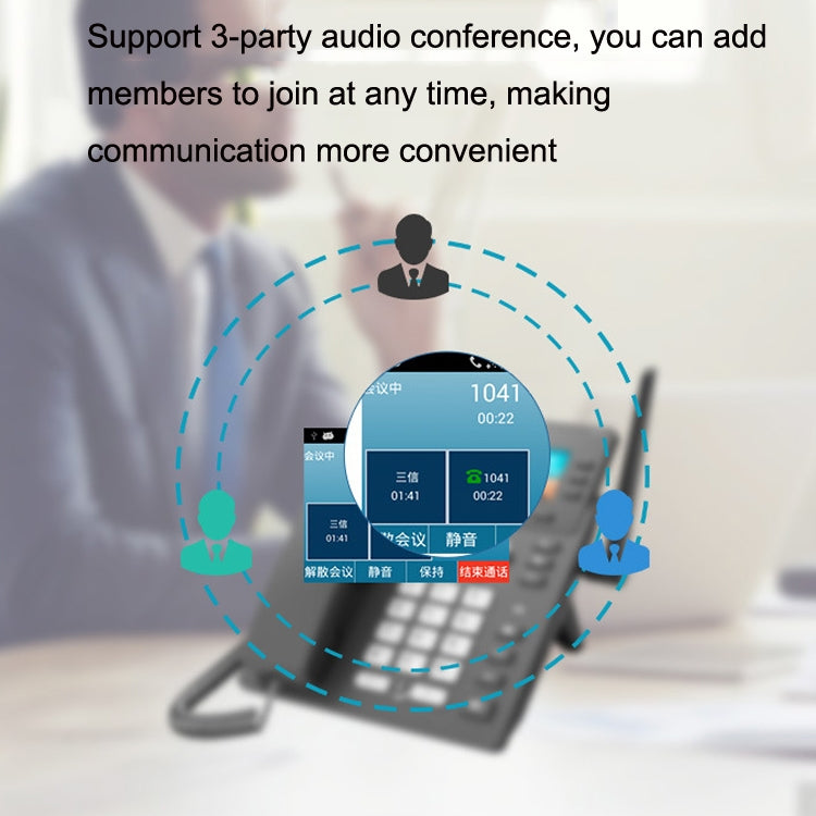 S01 Smart VOIP Network Phone 4G Full Netcom SIP Audio ConferenceBusiness Office Wireless Fixed Landline - Smart Rings / Smart Telephones by PMC TechLife | Online Shopping South Africa | PMC TechLife