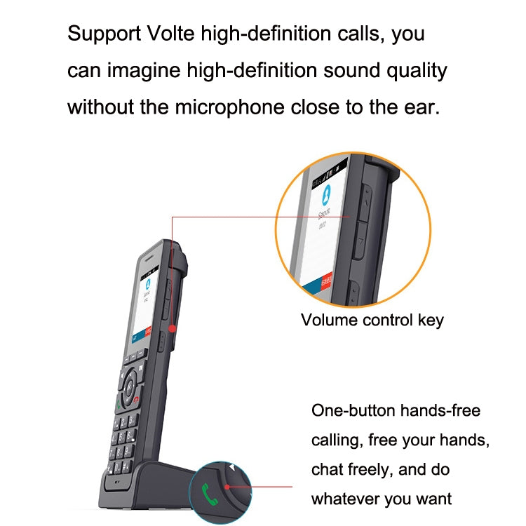 S07 Mobile Handheld WIFI Wireless Phone IP VOIP SIP Phone Support 4G Charging Base Network Phone - Smart Rings / Smart Telephones by PMC TechLife | Online Shopping South Africa | PMC TechLife