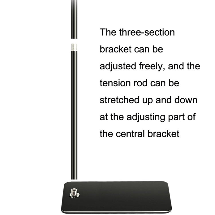 155cm Mobile Phone Tablet Live Broadcast Bedside Lifting Bracket Telescopic Floor Model (Black) - Lazy Bracket by PMC TechLife | Online Shopping South Africa | PMC TechLife