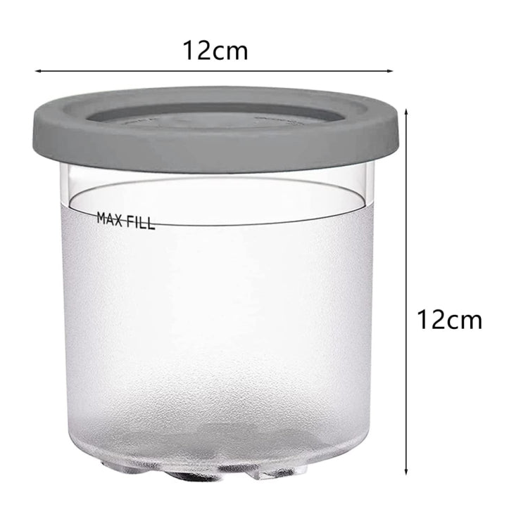 For Ninja NC299AMZ NC300 Ice Cream Storage Containers with Lids, Speci: 4 Cups+Spoon - Kitchen Machine Accessories by PMC TechLife | Online Shopping South Africa | PMC TechLife