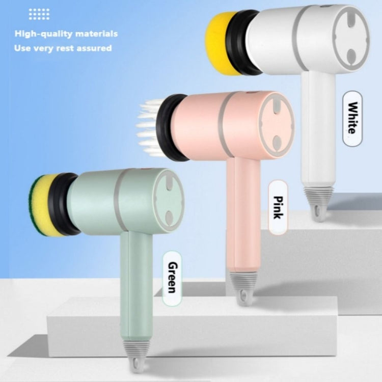 Wireless Electric Cleaning Brush USB Rechargeable Kitchen Bathtub Tile Cleaning Brushes Green 1200 mAh - free shipping - PMC TechLife - Order now!