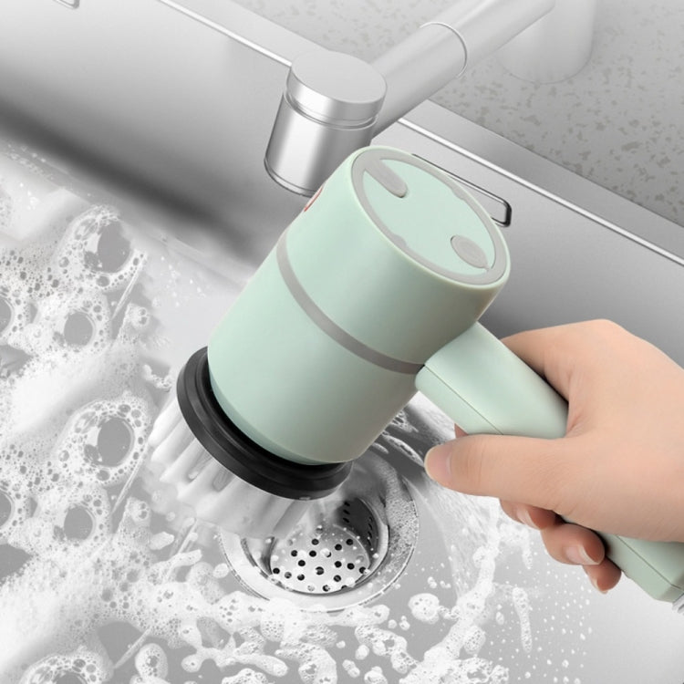 Wireless Electric Cleaning Brush USB Rechargeable Kitchen Bathtub Tile Cleaning Brushes Green 1200 mAh - free shipping - PMC TechLife - Order now!