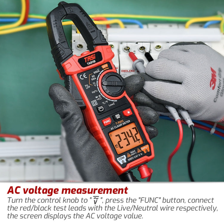 TASI TA811C Clamp Meter High Accuracy AC DC Voltage Ammeter - free shipping - PMC TechLife - Order now!