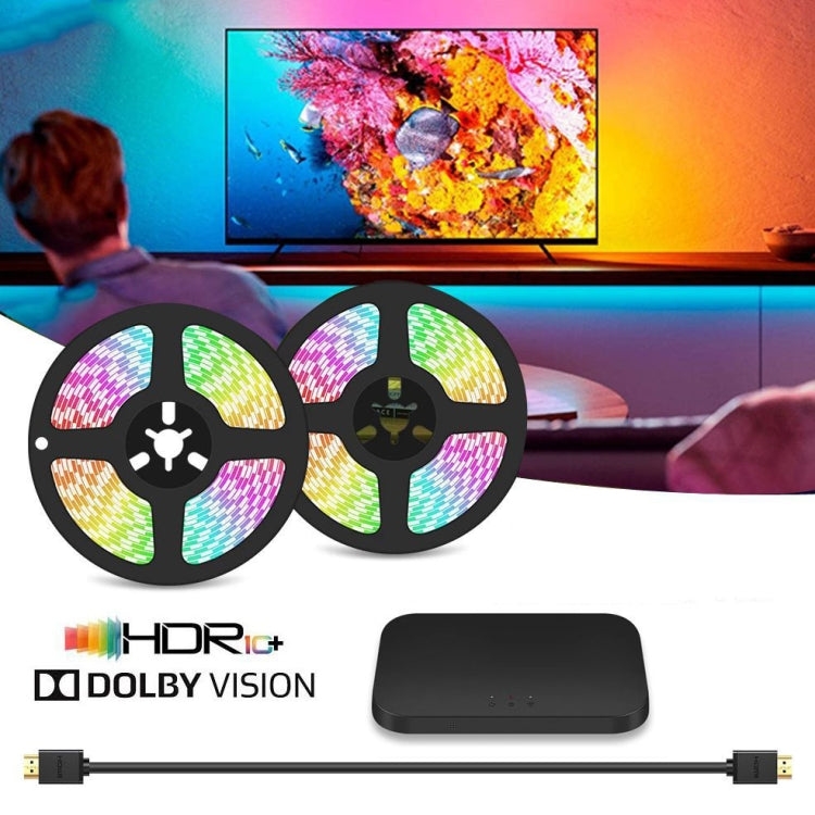 HDMI 2.0-PRO Smart Ambient TV Led Backlight Led Strip Lights Kit Work With TUYA APP Alexa Voice Google Assistant 2 x 2.5m(AU Plug) - Casing Waterproof Light by PMC TechLife | Online Shopping South Africa | PMC TechLife