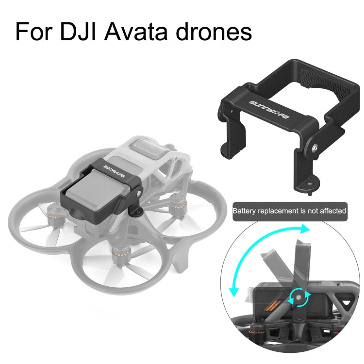 Sunnylife AT-DC503 For DJI Avata Battery Anti-Release Buckle Anti-Loose Falling Folding Buckle(Black) - free shipping - PMC TechLife - Order now!