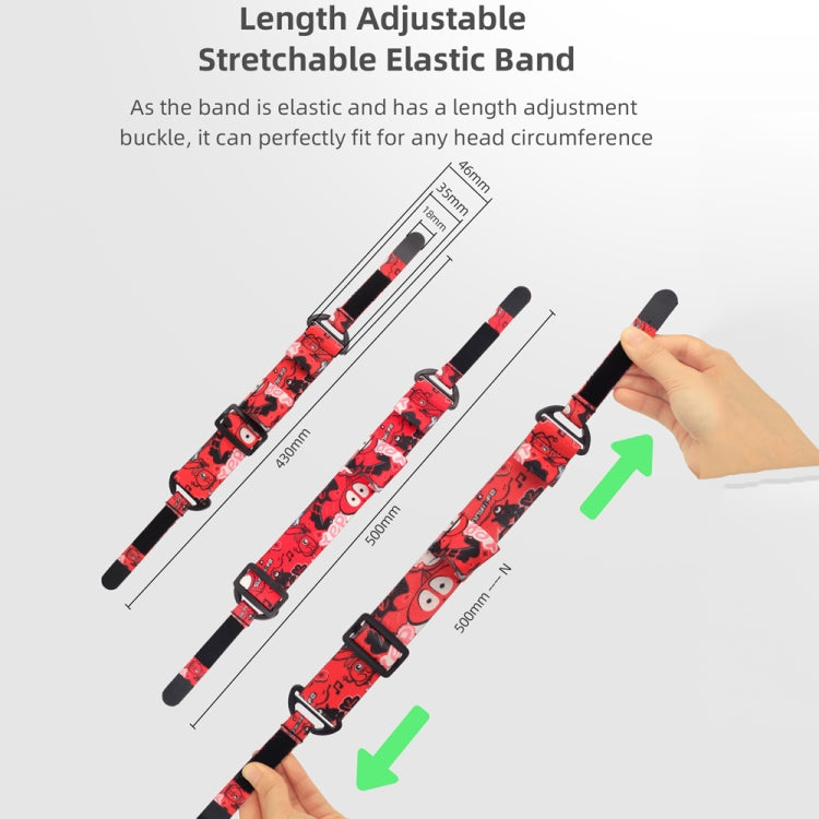 Sunnylife TD487 For DJI Avata / FPV Goggles V2 Color Headband Fixed Elastic Strap(Red) - Other Accessories by Sunnylife | Online Shopping South Africa | PMC TechLife