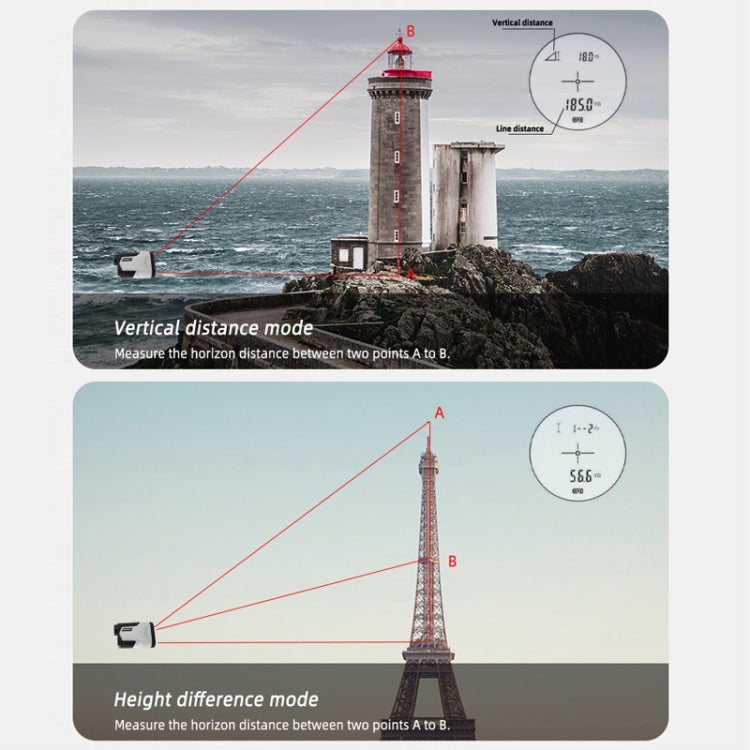 ARTBULL Golf Rechargeable Telescope Laser Rangefinder with Screen, Specification: 1200m - free shipping - PMC TechLife - Order now!