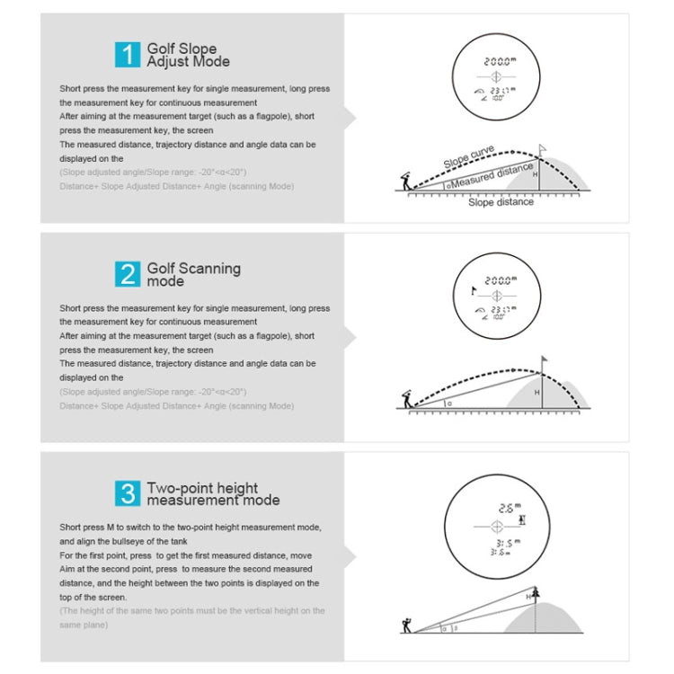 ARTBULL PF2E Golf Slope Correction Laser Rangefinder Outdoor Telescope - free shipping - PMC TechLife - Order now!