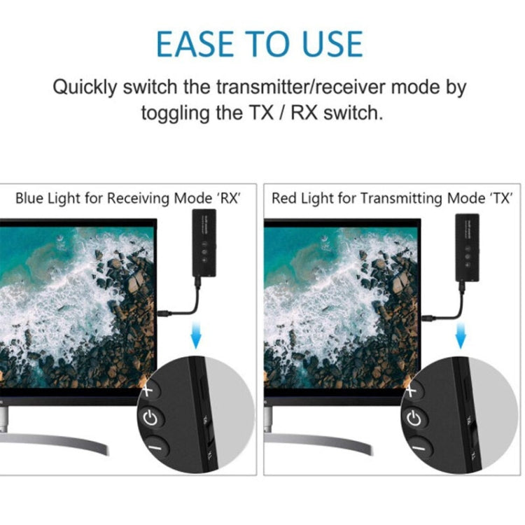 3 In 1 Bluetooth 5.0 Adapter TV Computer Wireless Audio Receiving Transmitter - Audio Receiver Transmitter by PMC TechLife | Online Shopping South Africa | PMC TechLife