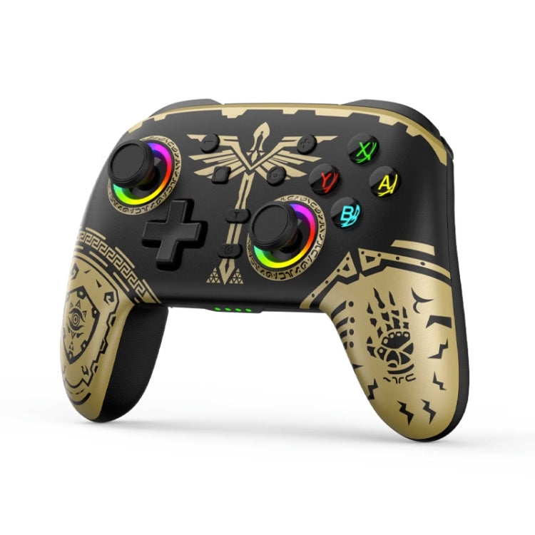 Wireless Bluetooth Somatosensory Vibration Gamepad for Nintendo Switch/Switch PRO, Color: Black Gold - Gamepads by PMC TechLife | Online Shopping South Africa | PMC TechLife