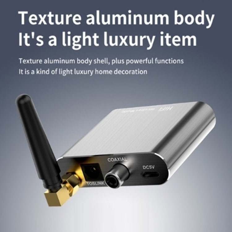 Bluetooth 5.2 Audio Receiver 3.5MM AUX Coaxial Fiber APTX HD Bluetooth Adapter - Audio Receiver Transmitter by PMC TechLife | Online Shopping South Africa | PMC TechLife