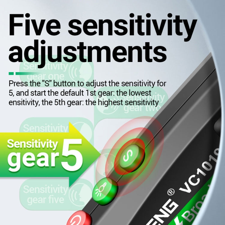 ANENG VC1019 Non-Contact Induction Electric Pen High-Precision Line Detection Breakpoint Voice Test Pen(Black) - free shipping - PMC TechLife - Order now!