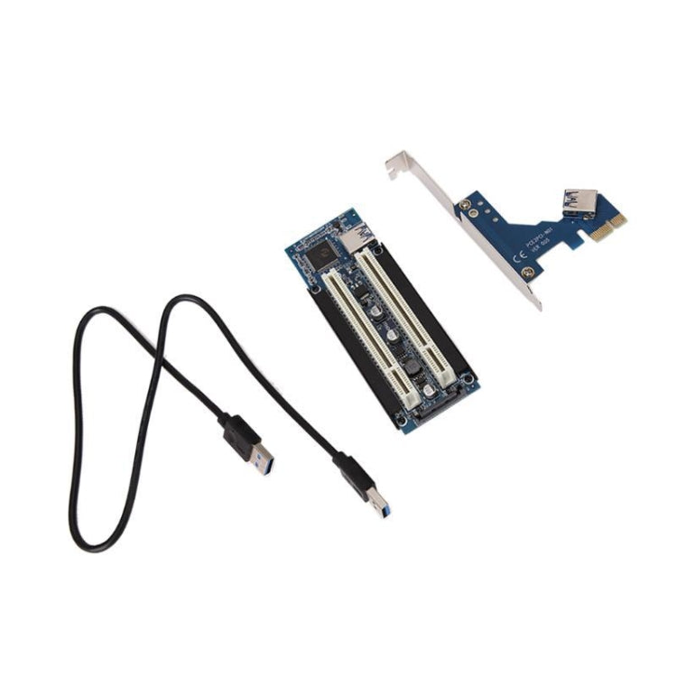 PCI-E 1X To Dual PCI Riser Card Extend Adapter Add Expansion Card For PC Computer - Add-on Cards by PMC TechLife | Online Shopping South Africa | PMC TechLife