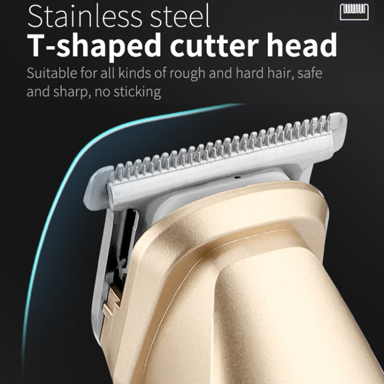 5 In 1 Haircut Digital Display Water Washing Shaver Nose Hair Electric Push Shear Set(Silver) - free shipping - PMC TechLife - Order now!