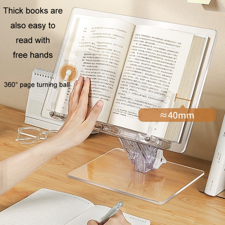 Student Desktop Reading Rack Transparent Acrylic Tablet Stand, Style: B Model - Desktop Holder by PMC TechLife | Online Shopping South Africa | PMC TechLife