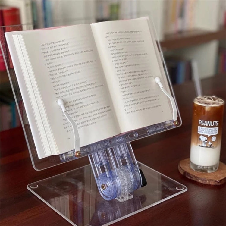 Student Desktop Reading Rack Transparent Acrylic Tablet Stand, Style: B Model - Desktop Holder by PMC TechLife | Online Shopping South Africa | PMC TechLife