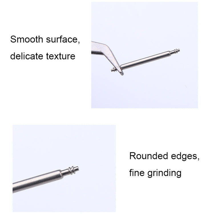 100pcs/set 304 Stainless Steel Strap Connecting Rod Strap Switch Lugs, Style: Double Drag (1.8x20mm) - Watch Parts & Tools by PMC TechLife | Online Shopping South Africa | PMC TechLife | Buy Now Pay Later Mobicred