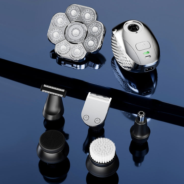 6 In 1 9 Knife Head Multifunctional USB Shaver Full Body Water Washing Shaver Men Hair Bald - free shipping - PMC TechLife - Order now!