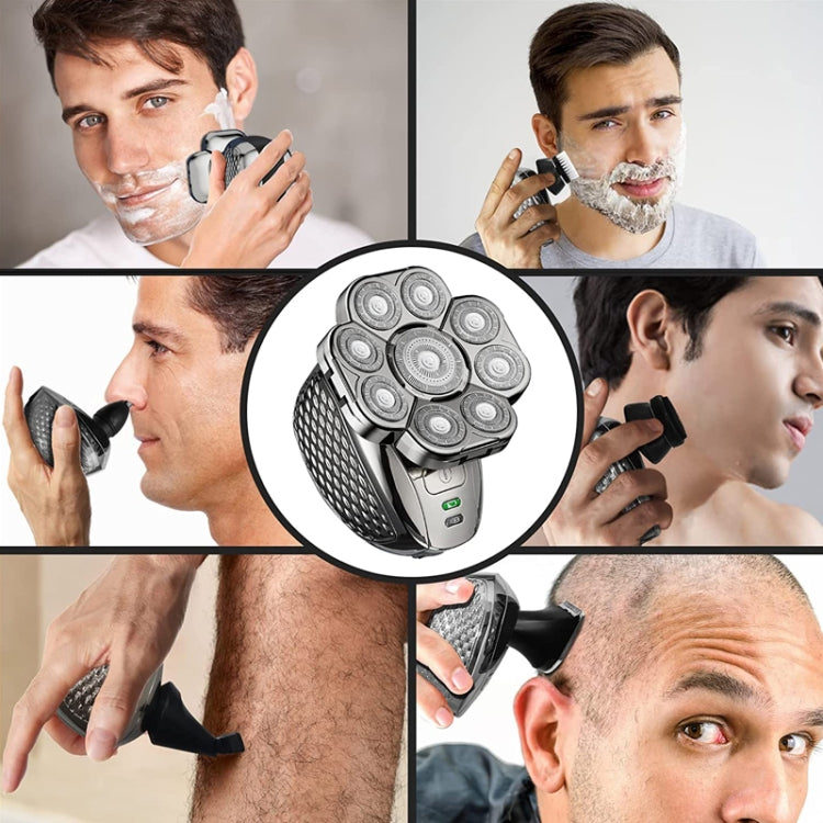 6 In 1 9 Knife Head Multifunctional USB Shaver Full Body Water Washing Shaver Men Hair Bald - free shipping - PMC TechLife - Order now!