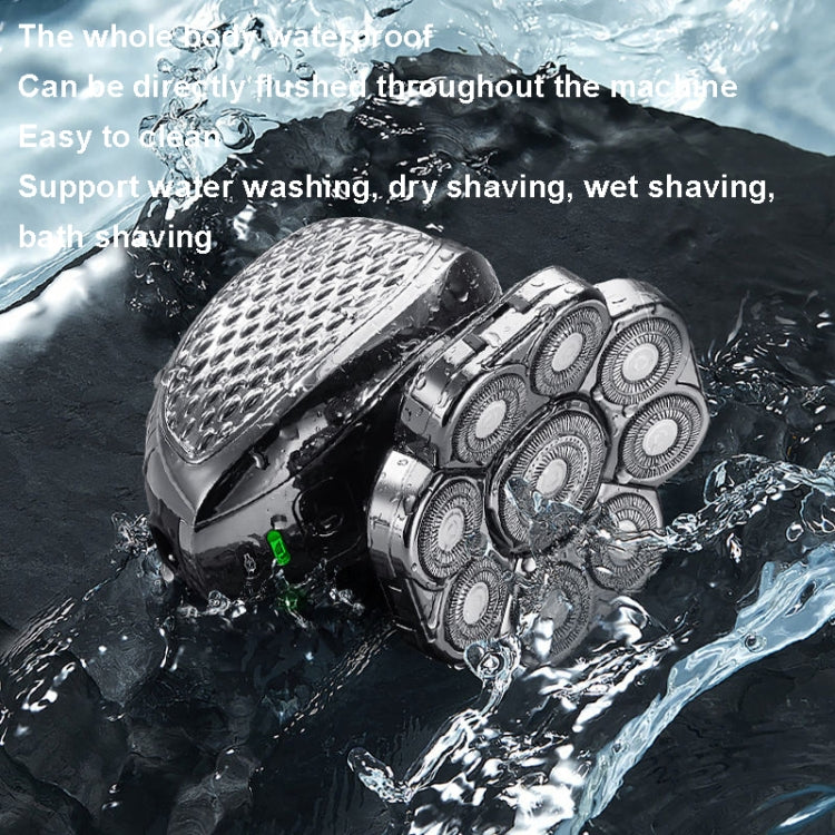6 In 1 9 Knife Head Multifunctional USB Shaver Full Body Water Washing Shaver Men Hair Bald - free shipping - PMC TechLife - Order now!