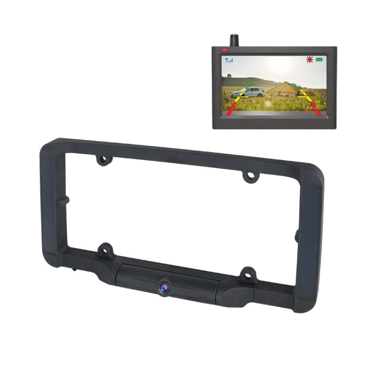 Solar Integrated License Plate Wireless Transmission Camera Reversing Display - free shipping - PMC TechLife - Order now!