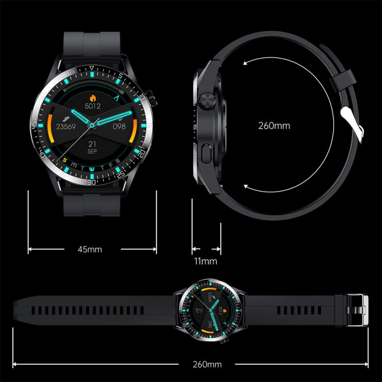 Sports Health Monitoring Waterproof Smart Call Watch With NFC Function, Color: Silver-Brown Leather - Smart Watches by PMC TechLife | Online Shopping South Africa | PMC TechLife | Buy Now Pay Later Mobicred
