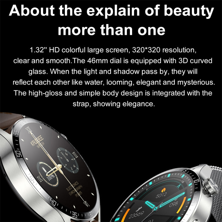 Sports Health Monitoring Waterproof Smart Call Watch With NFC Function, Color: Black-Black Silicone - Smart Watches by PMC TechLife | Online Shopping South Africa | PMC TechLife | Buy Now Pay Later Mobicred