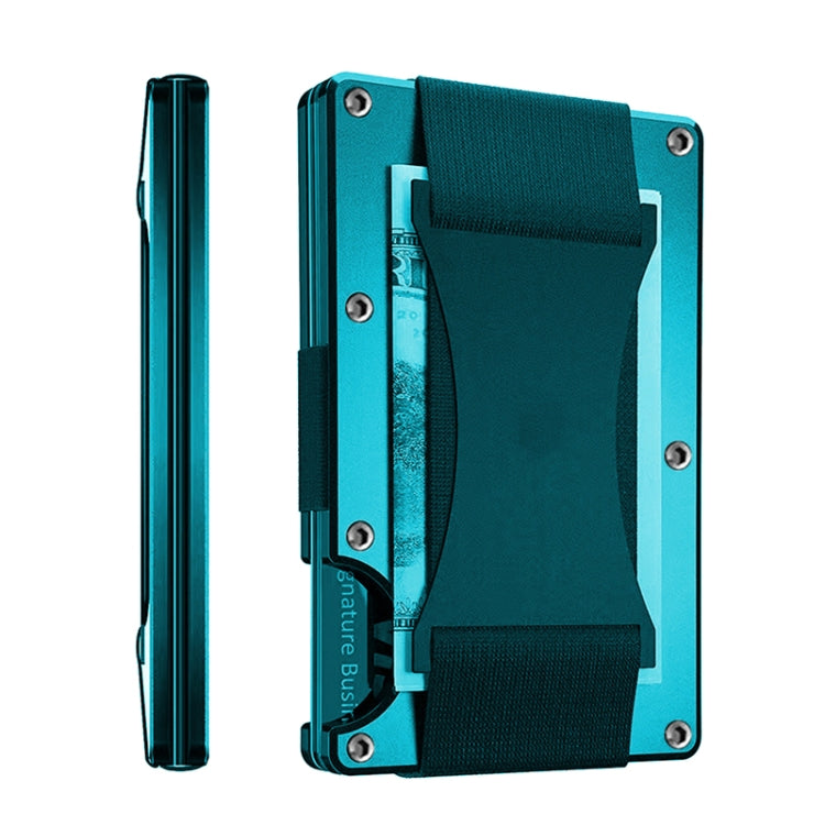 Credit Card Holder Wallets RFID Blocking Slim Metal Card Clip, Color: Fluorescent Green - Antimagnetic RFID Package by PMC TechLife | Online Shopping South Africa | PMC TechLife | Buy Now Pay Later Mobicred