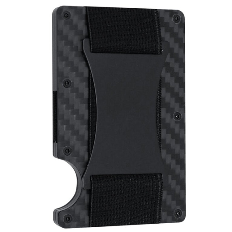 Credit Card Holder Wallets RFID Blocking Slim Metal Card Clip, Color: Real Carbon Fiber (Matte) - free shipping - PMC TechLife - Order now!
