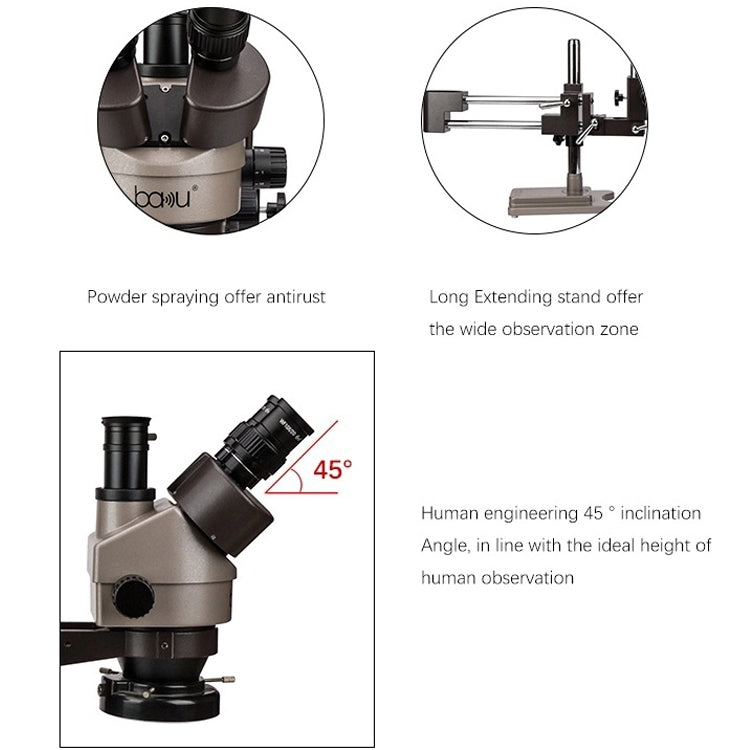 Baku BA-010T Electronic Microscopy Jewelry Appraisal Mobile Phone Circuit Board Repair Jade Magnifying Glass(US Plug 110V) - free shipping - PMC TechLife - Order now!