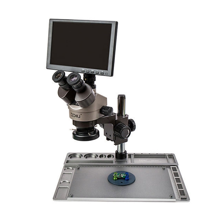BAKU BA-011 Binomial Electronic Microscope Jewelry Appraisal Mobile Phone Repair With PCB Patch Repair Platform(US Plug 110V) - free shipping - PMC TechLife - Order now!