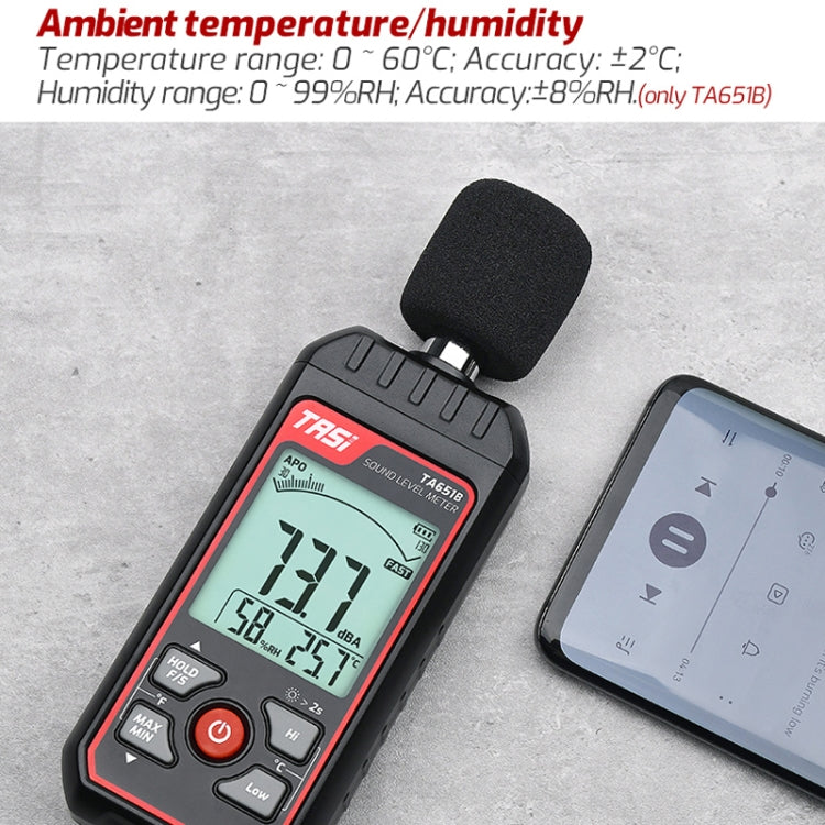 TASI TA651A Household Noise Tester Decibel Device - Light & Sound Meter by TASI | Online Shopping South Africa | PMC TechLife | Buy Now Pay Later Mobicred