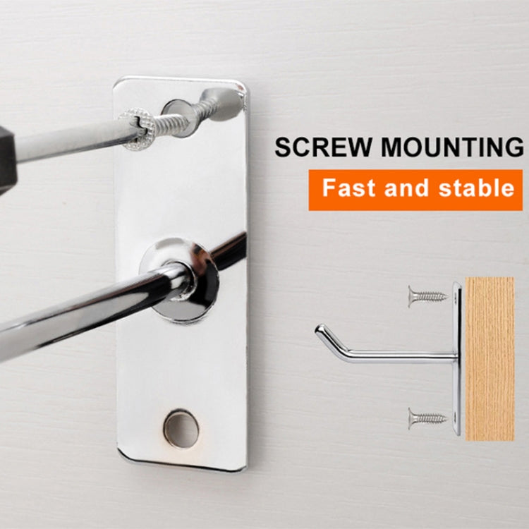 20cm 2pcs 6mm Thick Nail Wall Display Jewelry Hooks Single Wire Hook - free shipping - PMC TechLife - Order now!