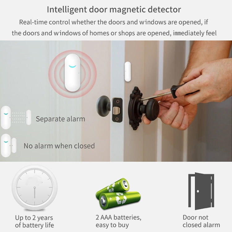 CS118   WIFI+GSM Tuya Smart Voice Alarm System Supports Amazon Alexa/ Google Assistant, Spec: Package 5 - Alarm System by PMC TechLife | Online Shopping South Africa | PMC TechLife