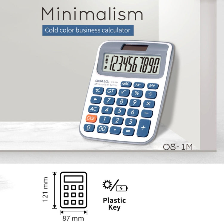 OSALO 10-digit LCD Screen Solar Dual Power Supply Desktop Calculator Mini Student Calculator - Calculator by OSALO | Online Shopping South Africa | PMC TechLife | Buy Now Pay Later Mobicred
