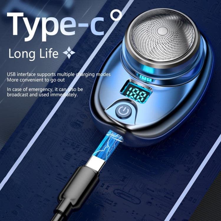 Portable Digital Razor Mini Washable Electric Shaver(Gradient Blue) - free shipping - PMC TechLife - Order now!