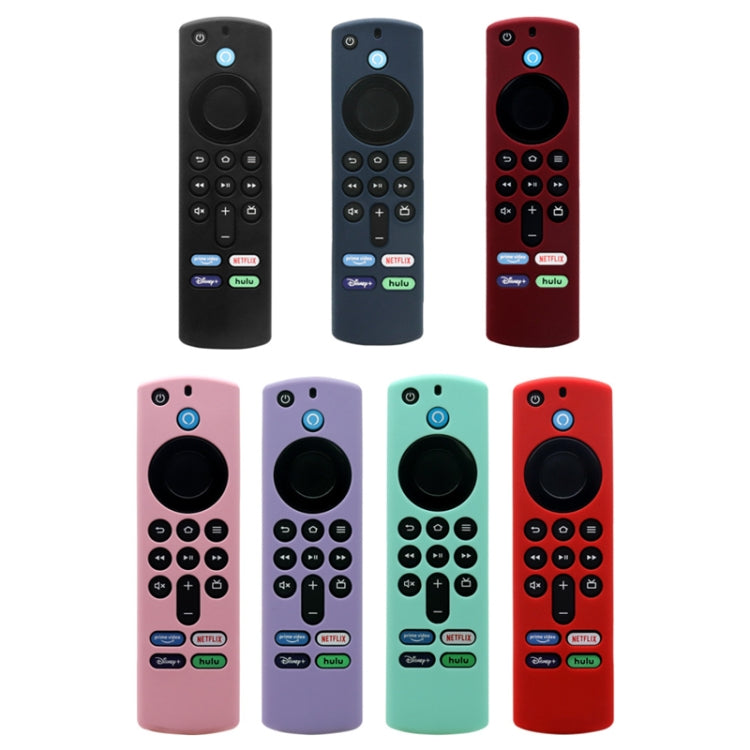 2pcs Remote Control Case For Amazon Fire TV Stick 2021 ALEXA 3rd Gen With Airtag Holder(Red) - Remote Control Covers by PMC TechLife | Online Shopping South Africa | PMC TechLife