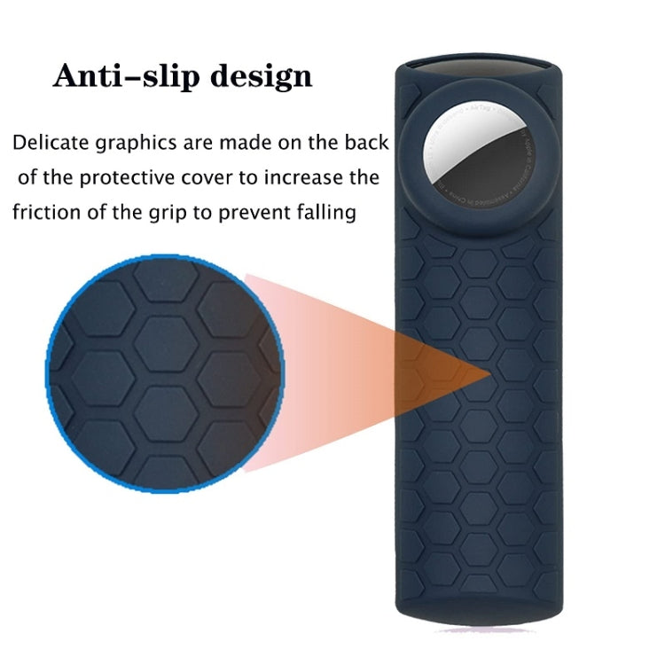 2pcs Remote Control Case For Amazon Fire TV Stick 2021 ALEXA 3rd Gen With Airtag Holder(Red) - Remote Control Covers by PMC TechLife | Online Shopping South Africa | PMC TechLife